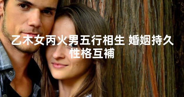 乙木女丙火男五行相生 婚姻持久性格互補
